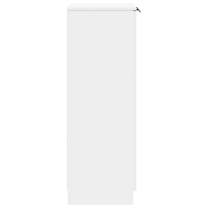 Skoskåp vit 59x35x100,5 cm konstruerat trä