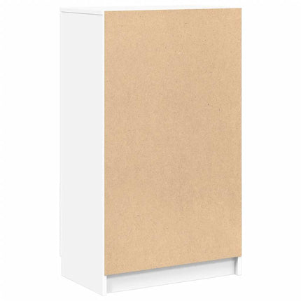 Skoskåp vit 59x35x100,5 cm konstruerat trä