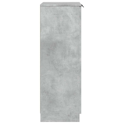 Skoskåp betonggrå 59x35x100,5 cm konstruerat trä