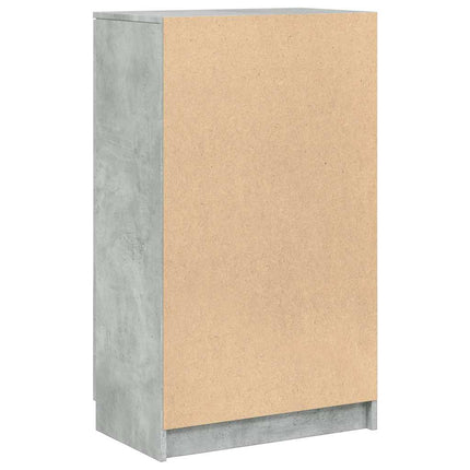 Skoskåp betonggrå 59x35x100,5 cm konstruerat trä