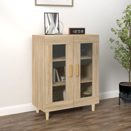 Skänk sonoma-ek 69,5x34x90 cm konstruerat trä