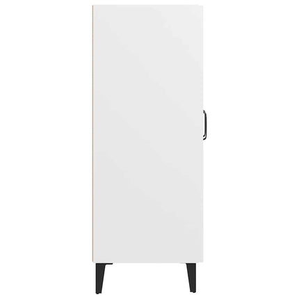 Skåp vit 69,5x34x90 cm konstruerat trä