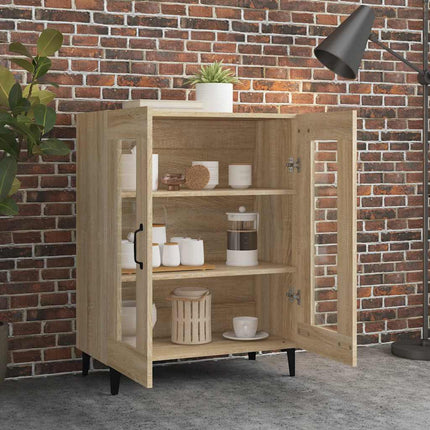Skänk sonoma-ek 69,5x34x90 cm konstruerat trä