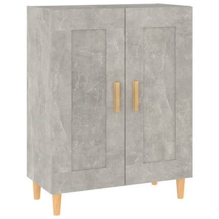 Byrå betonggrå 69,5x34x90 cm konstruerat trä