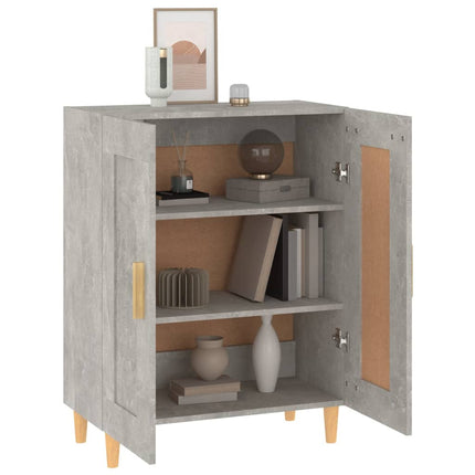 Byrå betonggrå 69,5x34x90 cm konstruerat trä