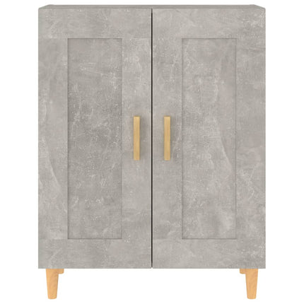 Byrå betonggrå 69,5x34x90 cm konstruerat trä