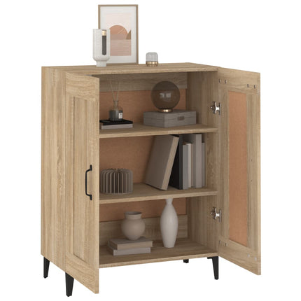 Skänk sonoma-ek 69,5x34x90 cm konstruerat trä