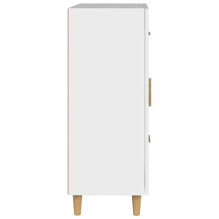 Skåp vit 69,5x34x90 cm konstruerat trä