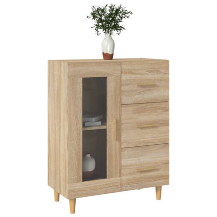 Skänk sonoma-ek 69,5x34x90 cm konstruerat trä