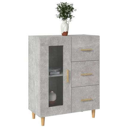 Skänk betonggrå 69,5x34x90 cm konstruerat trä