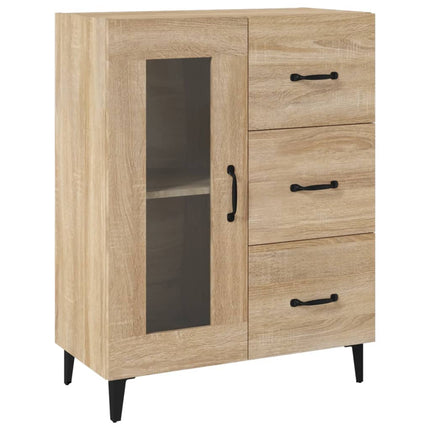 Skänk sonoma-ek 69,5x34x90 cm konstruerat trä