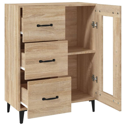 Skänk sonoma-ek 69,5x34x90 cm konstruerat trä
