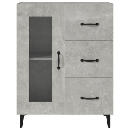 Skänk betonggrå 69,5x34x90 cm konstruerat trä