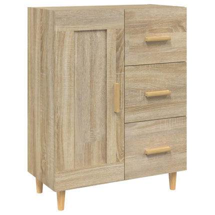 Skänk sonoma-ek 69,5x34x90 cm konstruerat trä