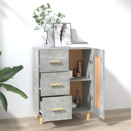 Skänk betonggrå 69,5x34x90 cm konstruerat trä