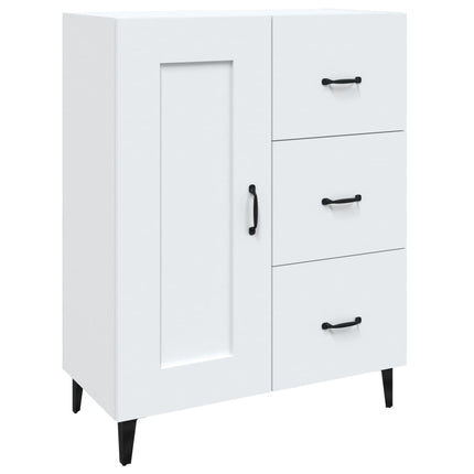 Skåp vit 69,5x34x90 cm konstruerat trä