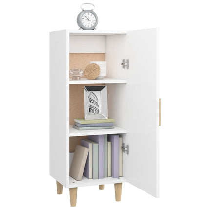 Skänk vit 34,5x34x90 cm konstruerat trä