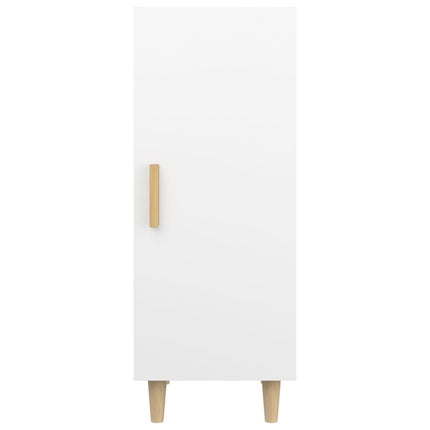 Skänk vit 34,5x34x90 cm konstruerat trä