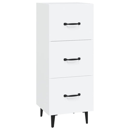Skänk vit 34,5x34x90 cm konstruerat trä