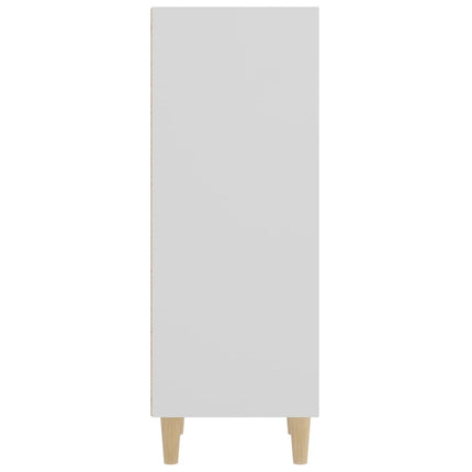 Skåp vit 34,5x32,5x90 cm konstruerat trä
