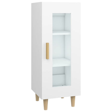 Skänk vit 34,5x34x90 cm konstruerat trä