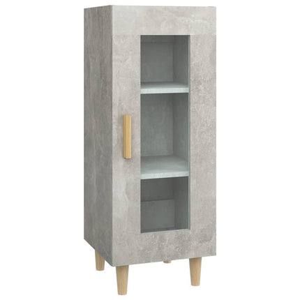 Skåp betonggrå 34,5x34x90 cm konstruerat trä