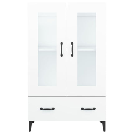 Skänk vit 70x31x115 cm konstruerat trä