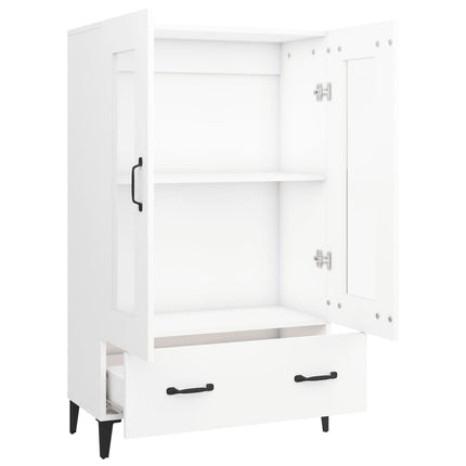 Skänk vit 70x31x115 cm konstruerat trä