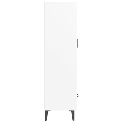Skänk vit 70x31x115 cm konstruerat trä