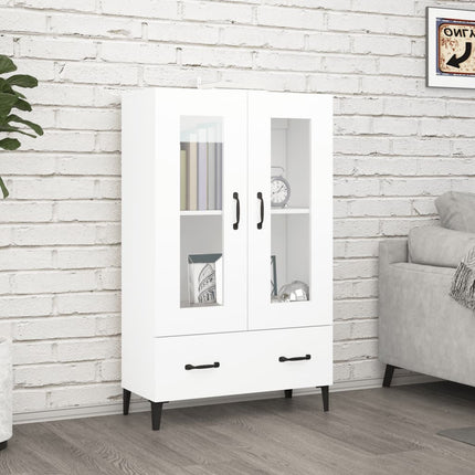 Skänk vit 70x31x115 cm konstruerat trä