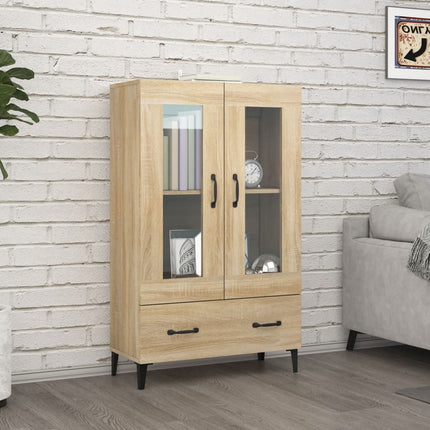 Skåp Sonoma-ek 70x31x115 cm konstruerat trä