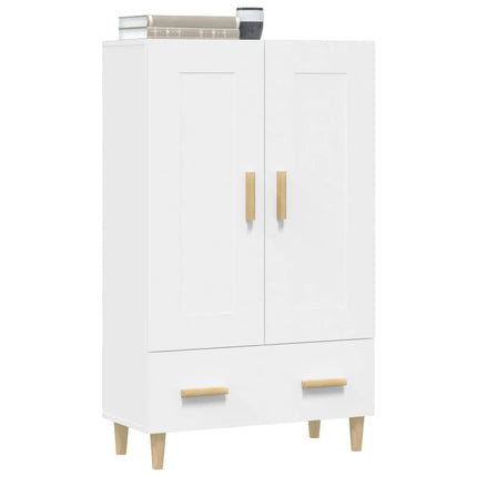 Skänk vit 70x31x115 cm konstruerat trä