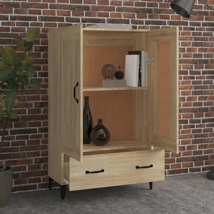 Skåp Sonoma-ek 70x31x115 cm konstruerat trä