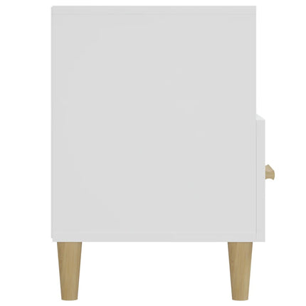 Tv-bänk vit högglans 102x36x50 cm konstruerat trä