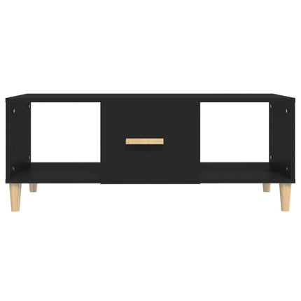 Soffbord svart 102x50x40 cm konstruerat trä