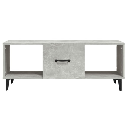 Soffbord betonggrå 102x50x40 cm konstruerat trä