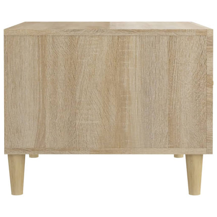 Soffbord 2 st sonoma ek 50x50x40 cm konstruerat trä