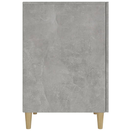 Skrivbord betonggrå 140x50x75 cm konstruerat trä