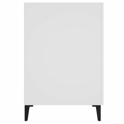Skrivbord vit 140x50x75 cm konstruerat trä