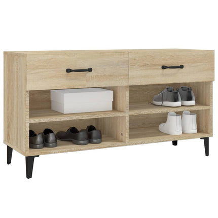 Skoskåp sonoma-ek 102x35x55 cm konstruerat trä