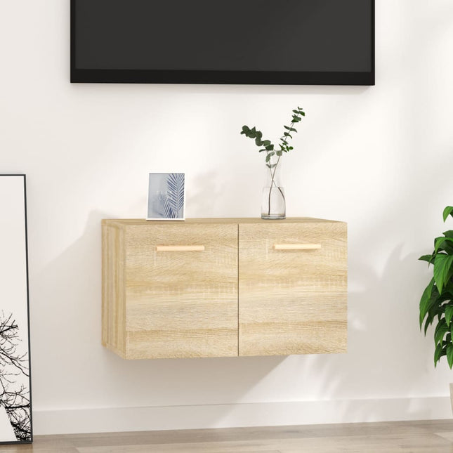 Väggskåp sonoma-ek 60x36,5x35 cm konstruerat trä