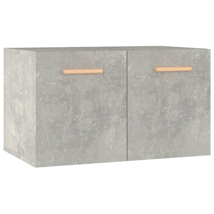 Väggskåp betonggrå 60x36,5x35 cm konstruerat trä