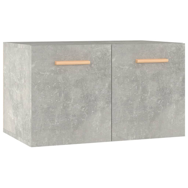 Väggskåp betonggrå 60x36,5x35 cm konstruerat trä