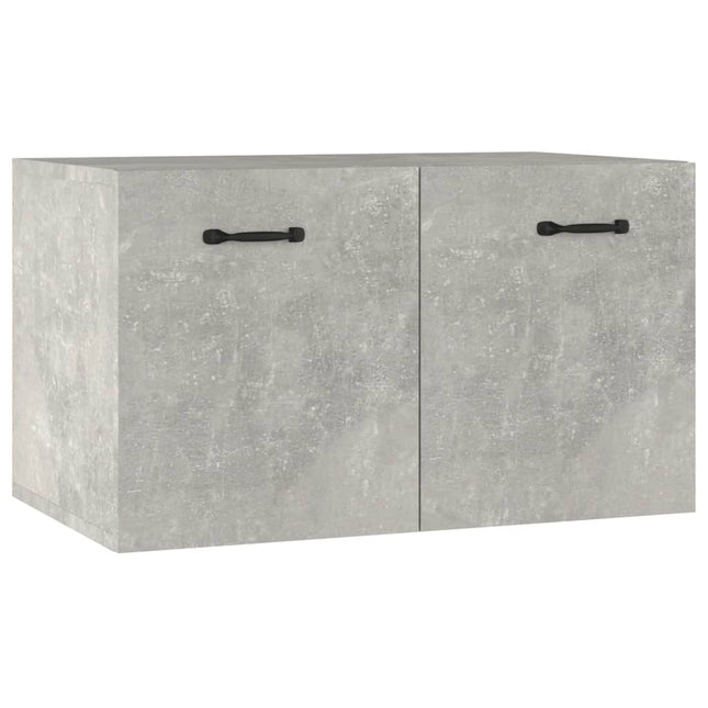 Väggskåp betonggrå 60x36,5x35 cm konstruerat trä
