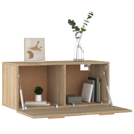 Väggskåp sonoma-ek 80x35x36,5 cm konstruerat trä