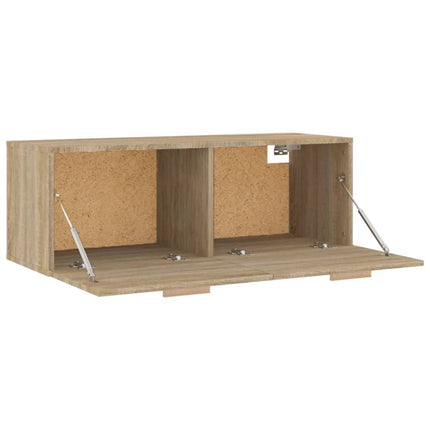 Väggskåp sonoma-ek 100x36,5x35 cm konstruerat trä