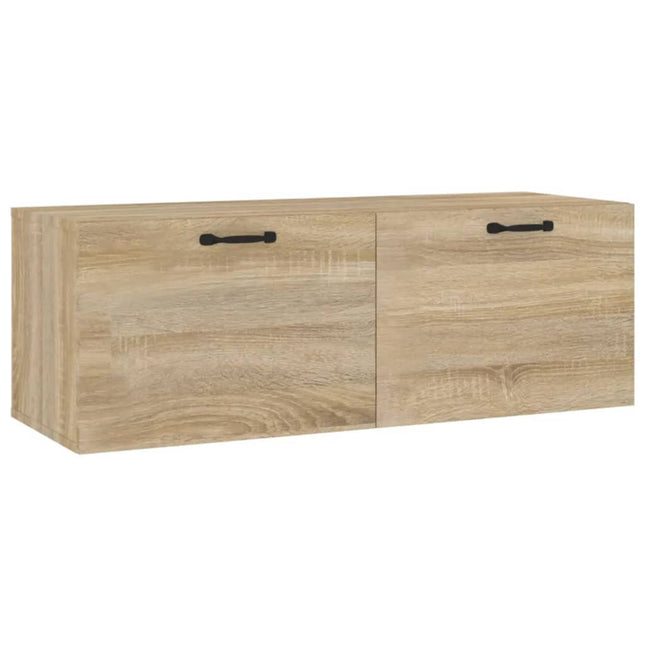 Väggskåp sonoma-ek 100x36,5x35 cm konstruerat trä