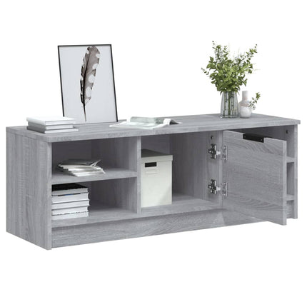 Tv-bänk grå sonoma 102x35,5x36,5 cm konstruerat trä
