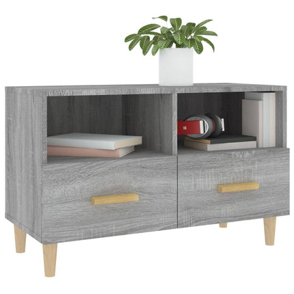 Tv-bänk grå sonoma 80x36x50 cm konstruerat trä