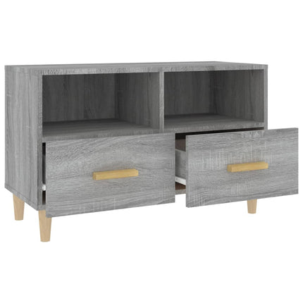 Tv-bänk grå sonoma 80x36x50 cm konstruerat trä